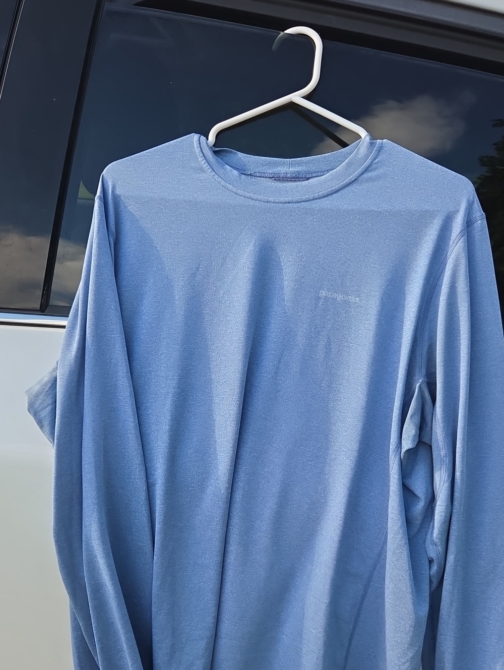 Patagonia Light Blue Long-Sleeve Base Layer Shirt